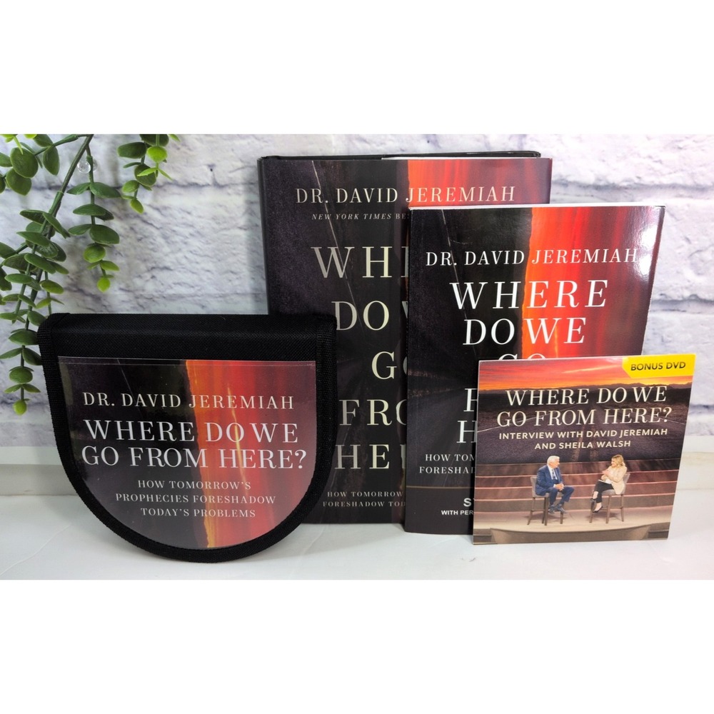 NEW LOT 4🚨Where Do We Go From Here? Dr David Jeremiah CD+Book+Study Guide+Bonus